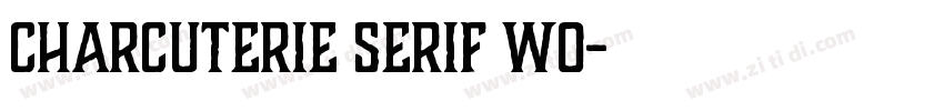 Charcuterie Serif W0字体转换